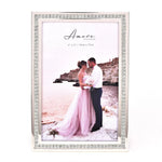Silver Sparkle Border Photo Frame 4" x 6"