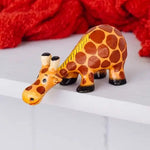 Small Wooden Giraffe Shelf Sitter