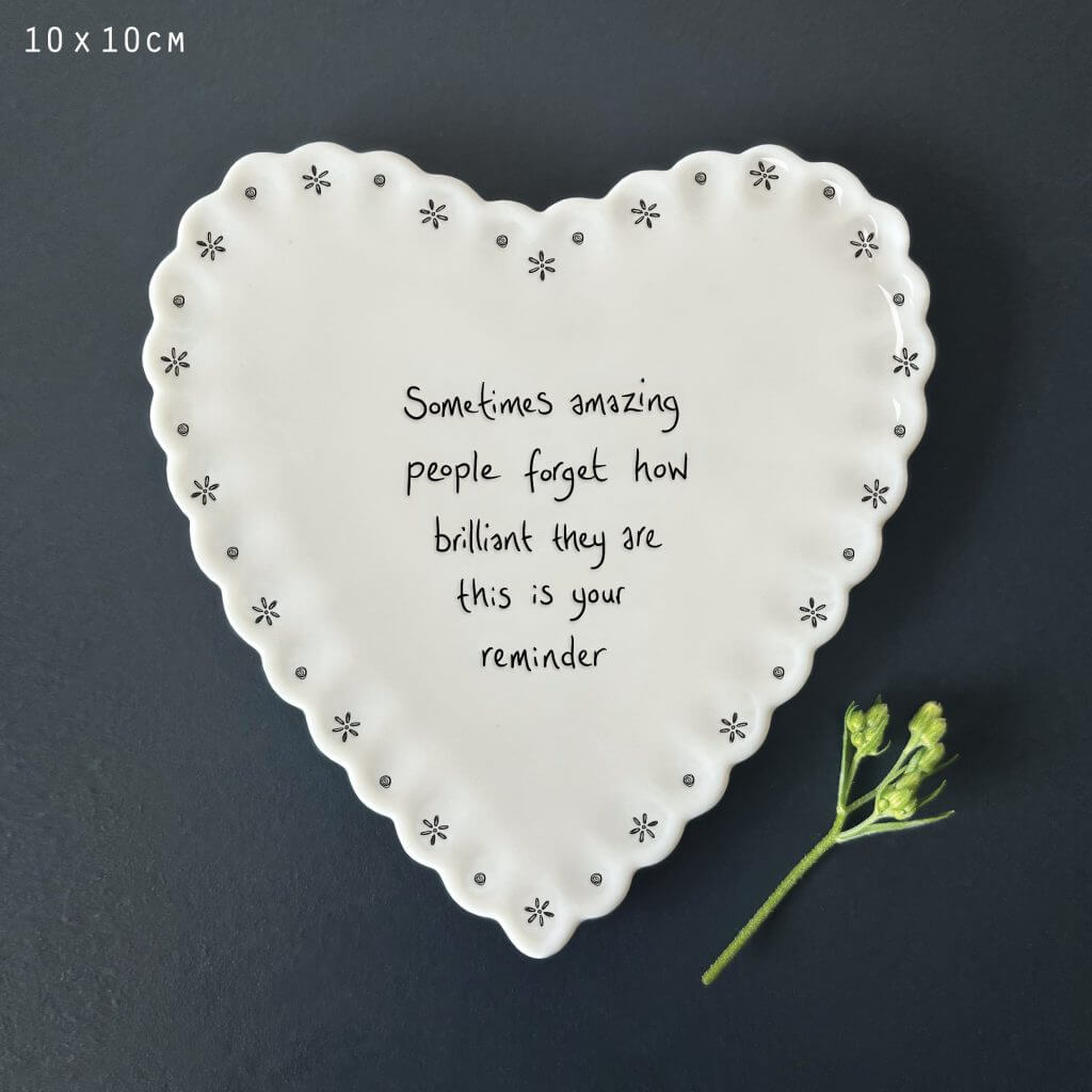 Sometimes Amazing People Heart Scallop Coaster