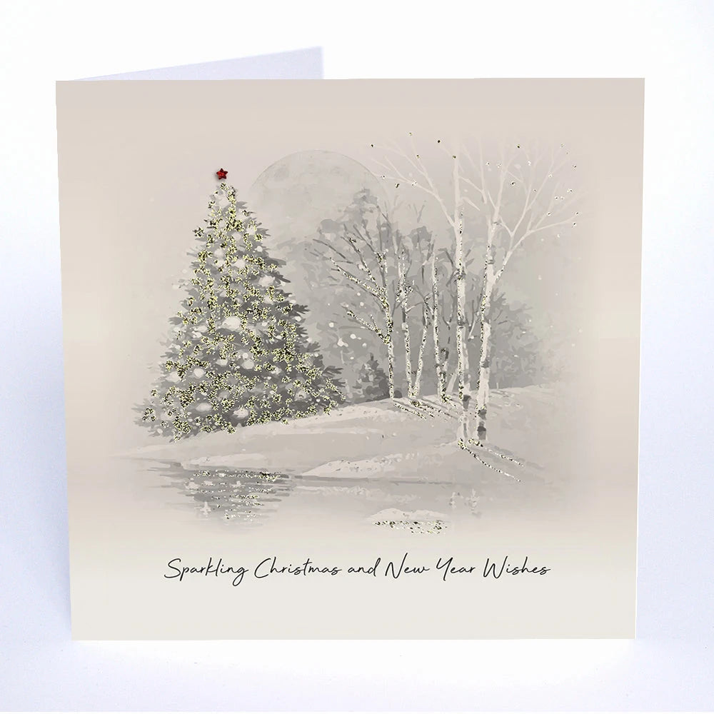 Sparkling Christmas And New Year Wishes MS08