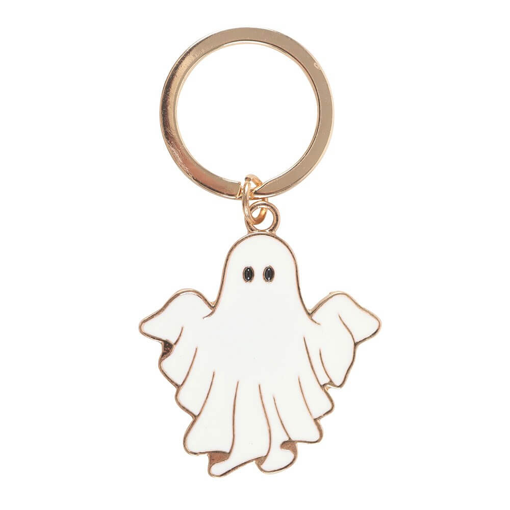 Spooky Season Ghost Enamel Keyring