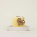 St Eval Ivory Mini Heart Candle