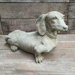 Stoneware Dachshund Garden Ornament in Southend at Under the Sun shop