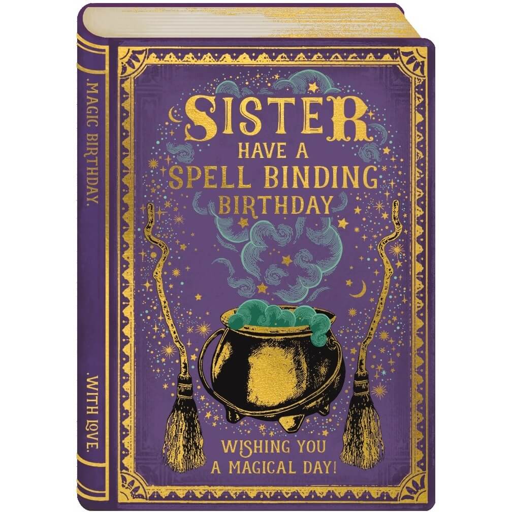 Storybook Sister Spellbinding Birthday Card by The Art File in Southend