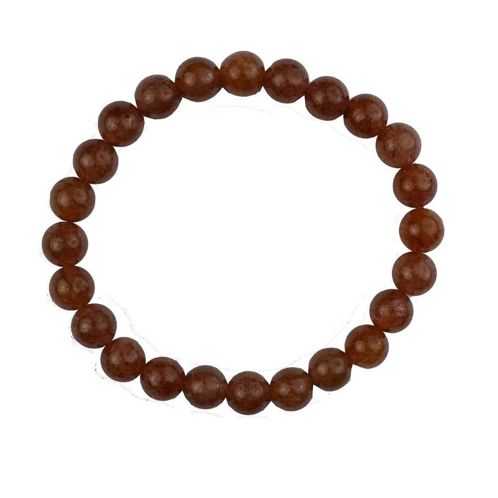 Strawberry Quartz 8mm Gemstone Bead Bracelet
