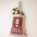 Love is a Super Power Cotton Tote bag