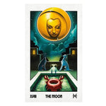 The Moon Tarot Card in The Supernova Tarot Deck by Supernova Tarot Card Deck by Federico Sali
