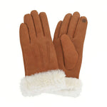 Tan Sheepskin Style Gloves GL21TAN