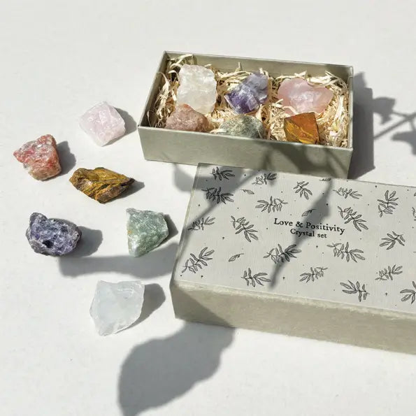 Love & Positivity Large Matchbox Crystal Set