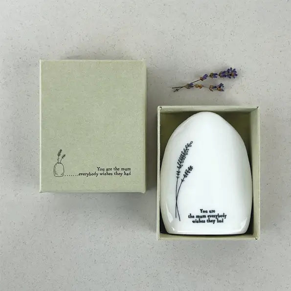 Flat Porcelain Vase | You are the Mum