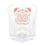 Viking Compass Lowball Drinking Glass with Coaster