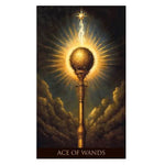 Ace of Wands Tarot Card from Whispers of Time Tarot Deck