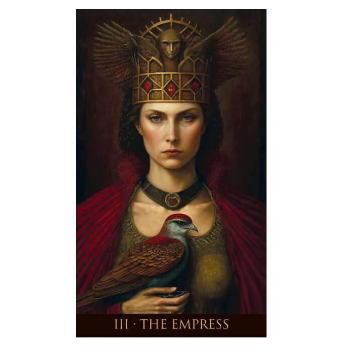 The Empress Tarot Card from Whispers of Time Tarot Deck