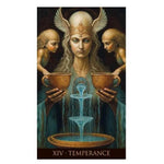 Temperance Tarot Card from Whispers of Time Tarot Deck