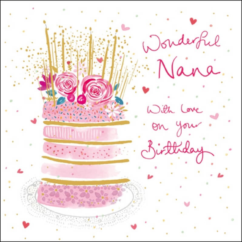 Wonderful Nana Birthday Card