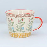Yellow Band Rosehip Stoneware Mug Gisela Graham
