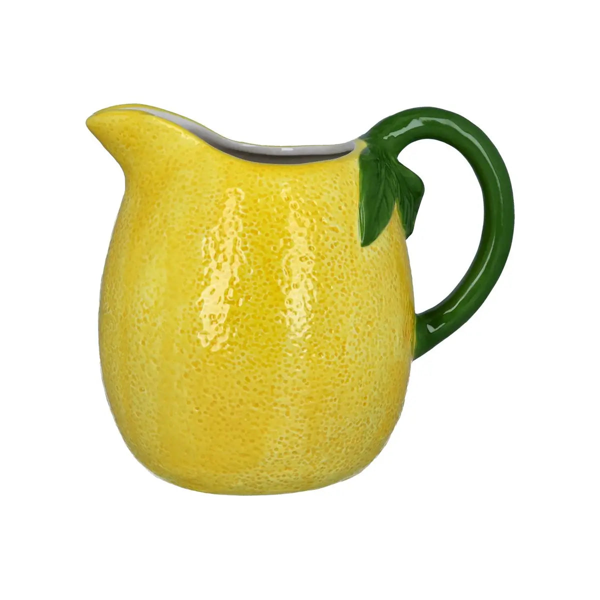large Lemon Design Ceramic Pitcher Jug by Gisela Graham in Southend