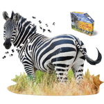 Zebra Shape 1000 Piece Jigsaw Puzzle | Madd Capp