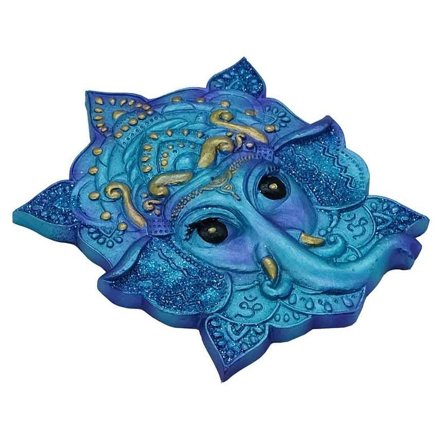 Blue Ganesh Incense Stick Holder