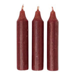 Danish Short Dinner Candle 11cm | Bordeaux Red