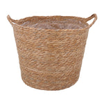 Large Natural Woven Basket with Handles