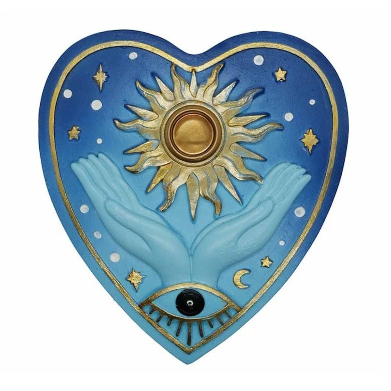 Sun Incense Holder with Evil Eye Protection