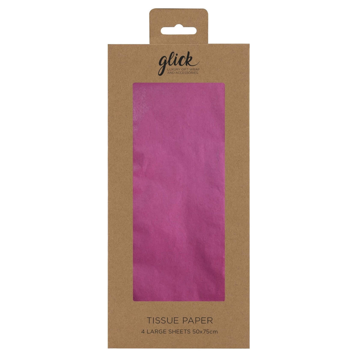 Plain Tissue Paper. 4 Sheets | HOT PINK