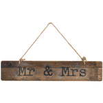 Mr & Mrs Rustic Wood Sign