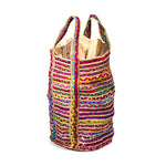 Multi Colour Cotton & Jute Chindi Bag