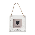 Our Family Mini White Ceramic Photo Frame