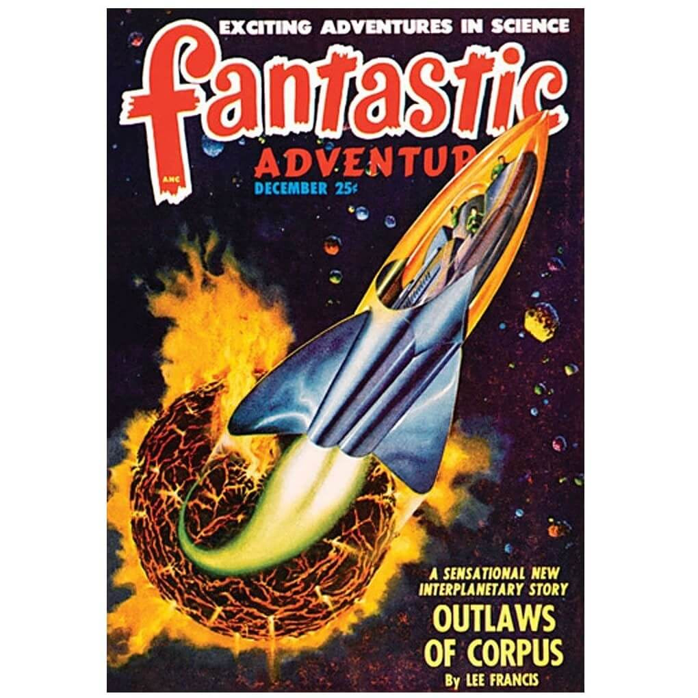 Outlaws of Corpus | Retro Sci-Fi Poster