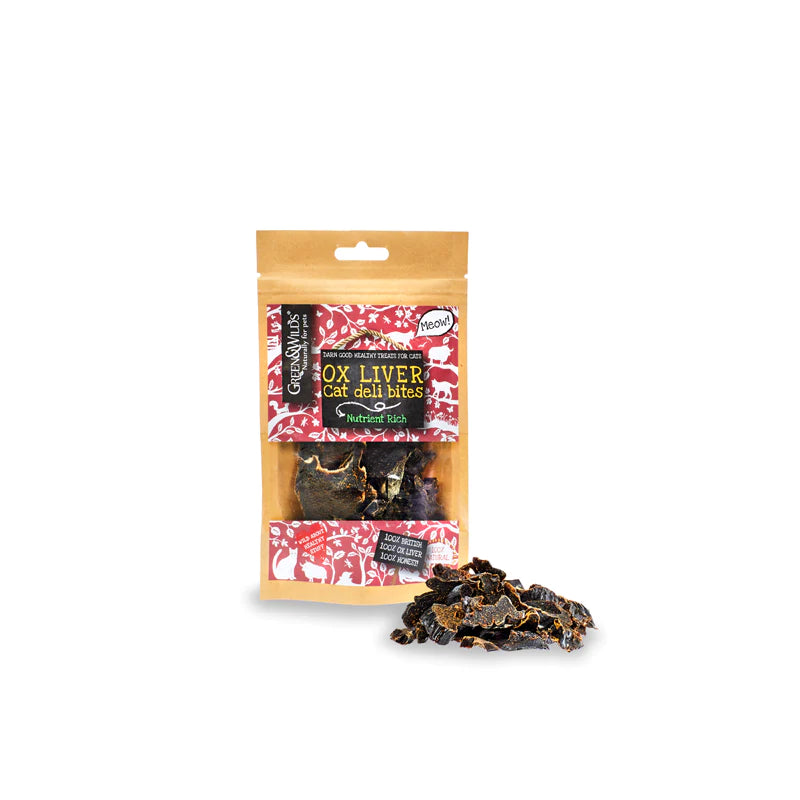 Green & Wilds Ox Liver Deli Bites Cat Treats