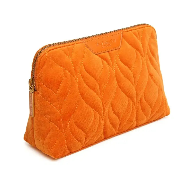 Alice Wheeler Orange Velvet Make up Bag Southend shop