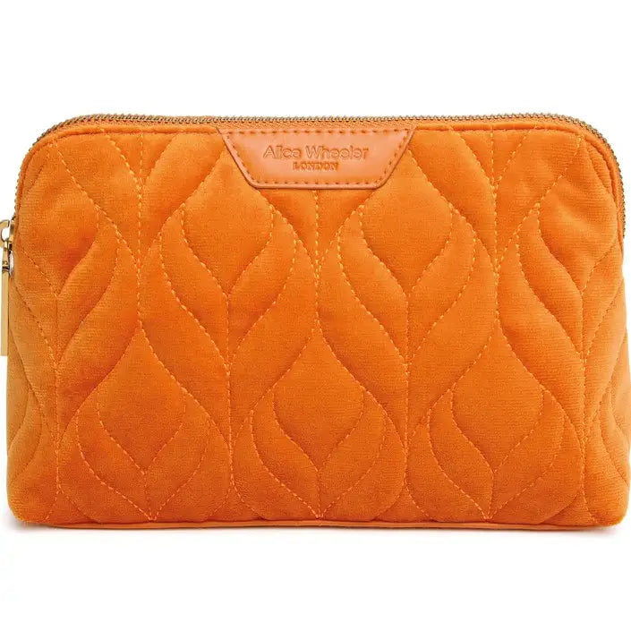 Orange Velvet Make up Bag | Alice Wheeler