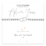 Adore You Joined Hearts Life Charms Bracelet in Southend