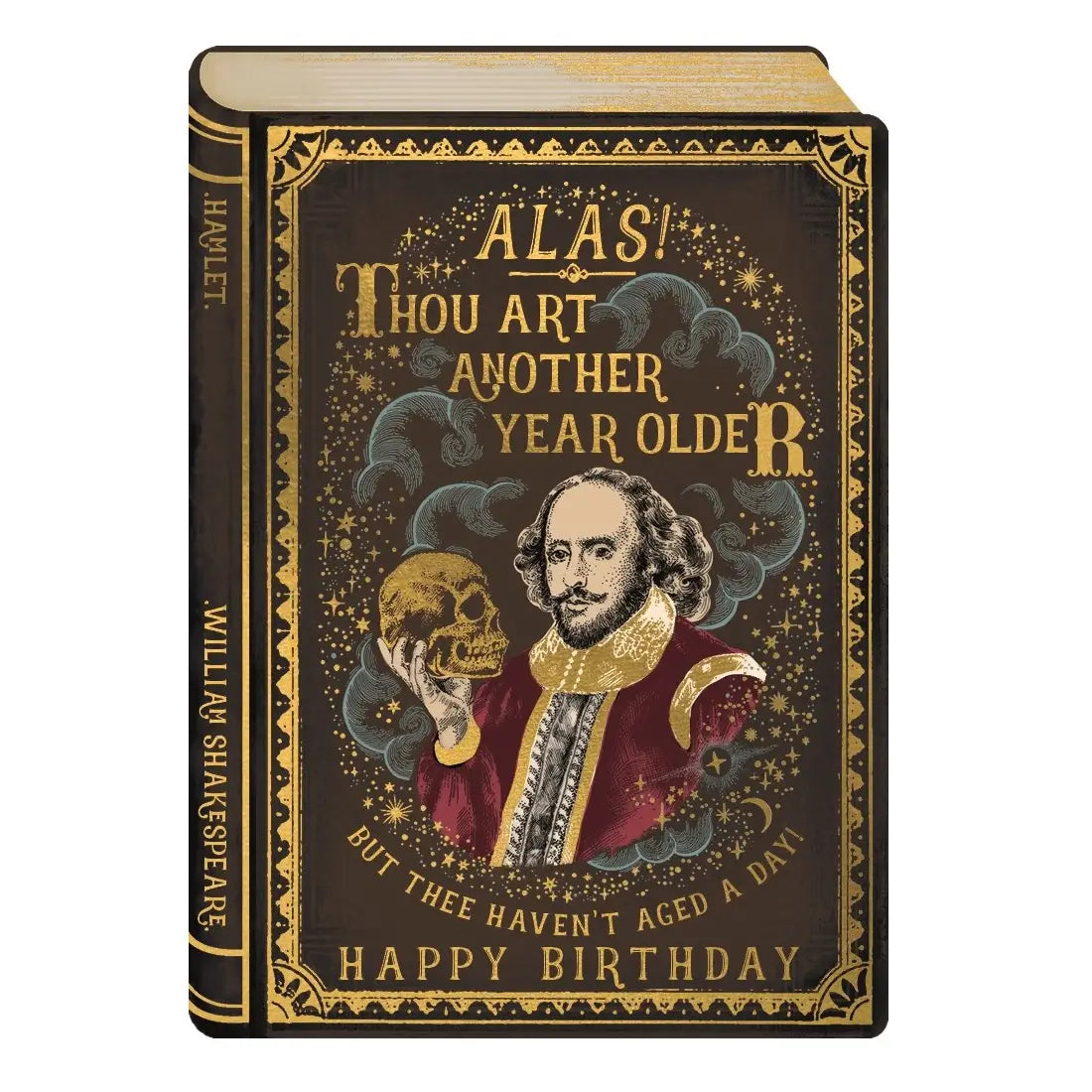 Alas Thou Art .. Shakespeare Birthday Card