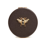 ChocolateBrown Alice Wheeler Round Compact Mirror AW6209