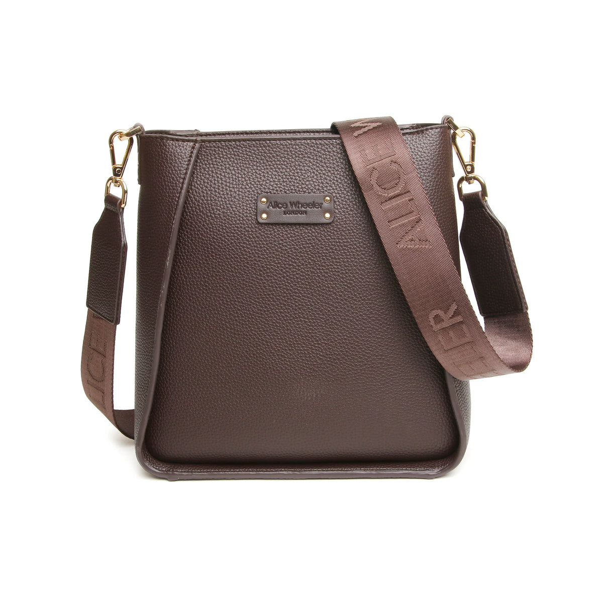 Alice Wheeler Chocolate Kensington Cross Body Bag AW6194