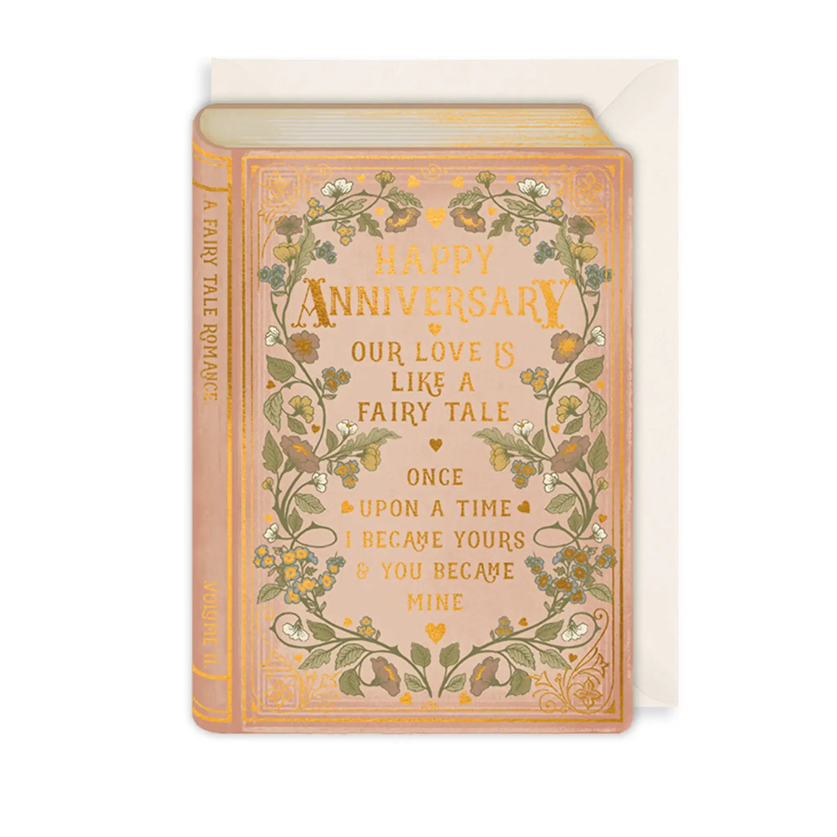 Book shape anniversary Fairytale love greetings card in Southend at shop Under the Sun