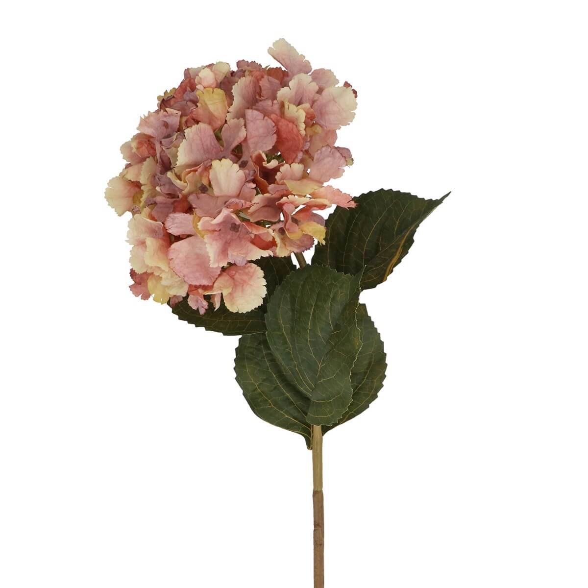 Antique Pink Faux Hydrangea Stem Gisela Graham