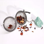 Raw Gemstone Tea Strainer | Aquamarine