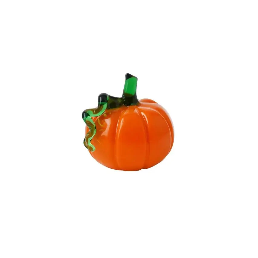 Artisan Glass Orange Pumpkin Trinket