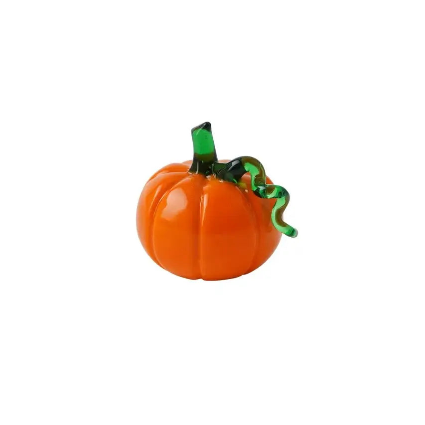 Artisan Glass Orange Pumpkin