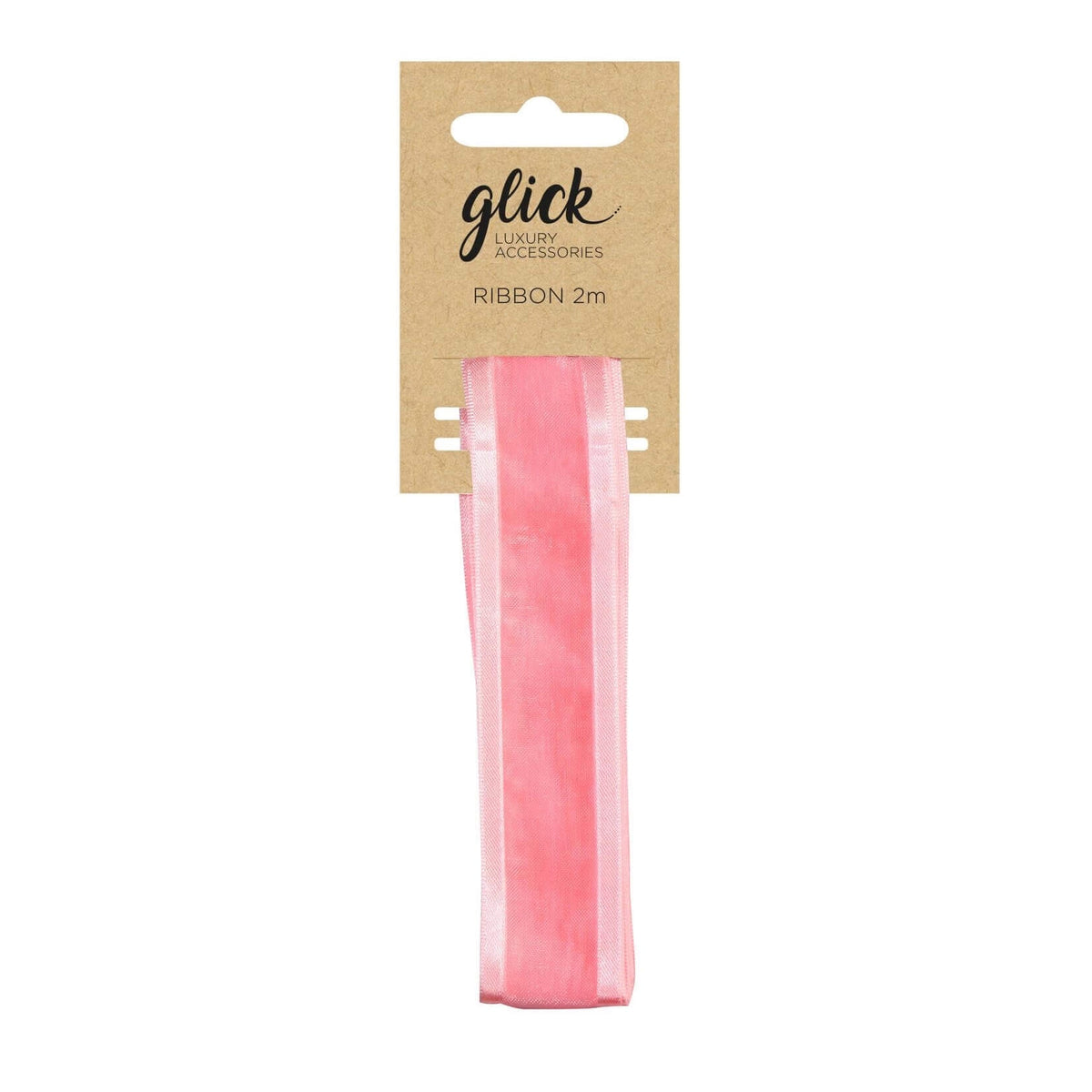 Glick Ribbon with Selvedge Edge 2m | Baby Pink