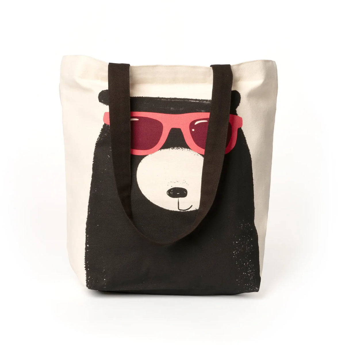 Bear Sunglasses Cotton Tote Bag