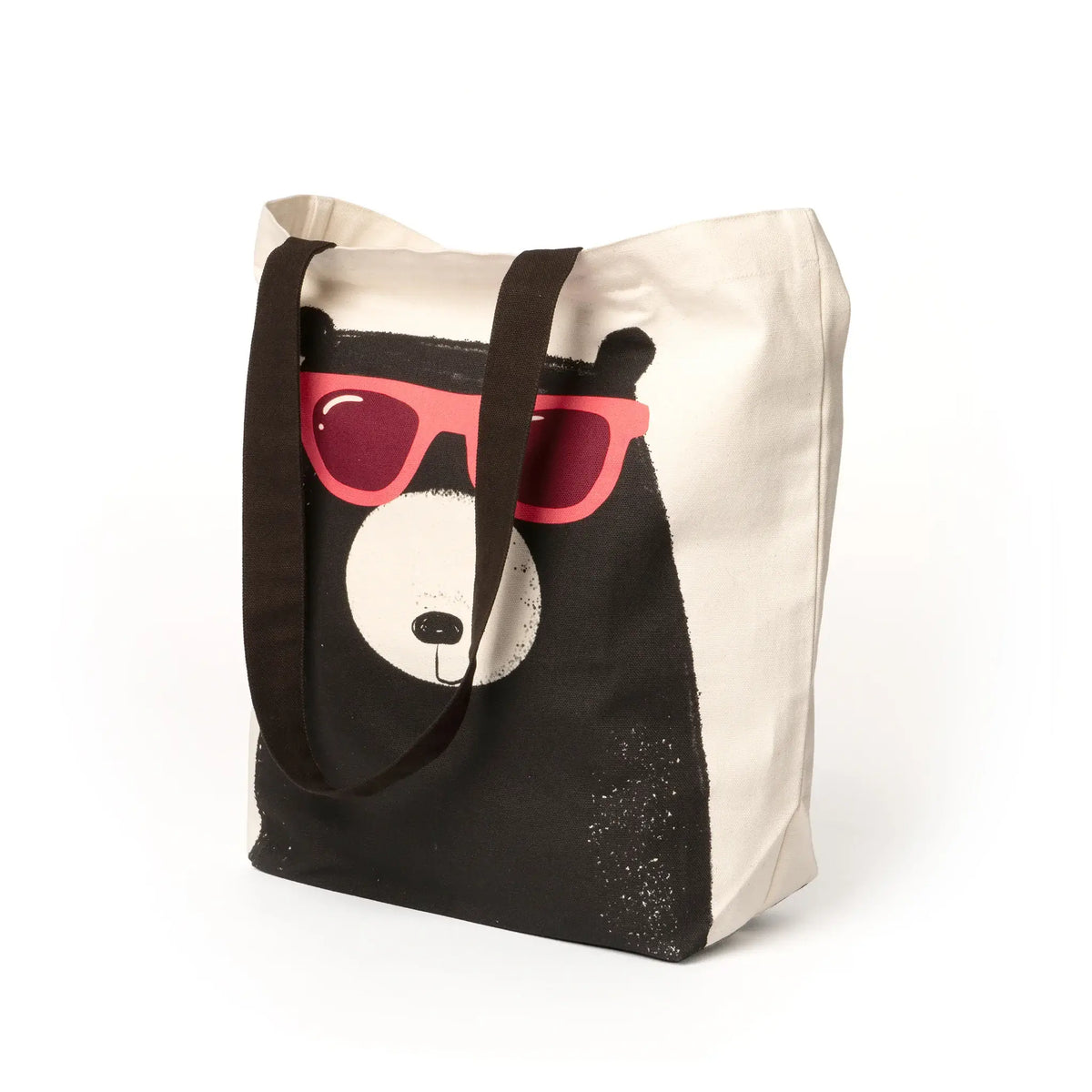 Bear Sunglasses Cotton Tote Bag