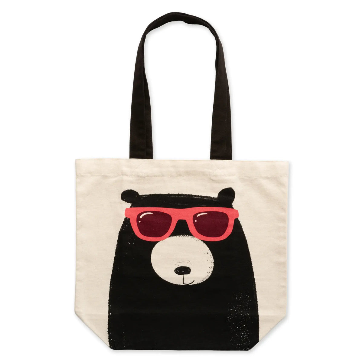 Bear Sunglasses Cotton Tote Bag