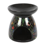Black Midnight Bloom Print Oil Burner