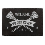 Welcome to Our Coven Black Coir Doormat