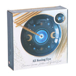 Blue Eye of Protection Ceramic Incense Stick Holder Dish